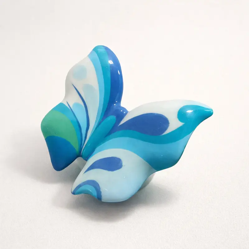 Sharon Farfalla Porcellana Dipinta a Mano H8x7 cm