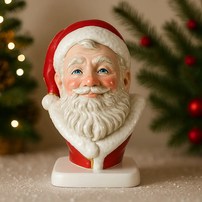 Sharon Statua Babbo Natale Ceramica Smaltata H29x23 cm
