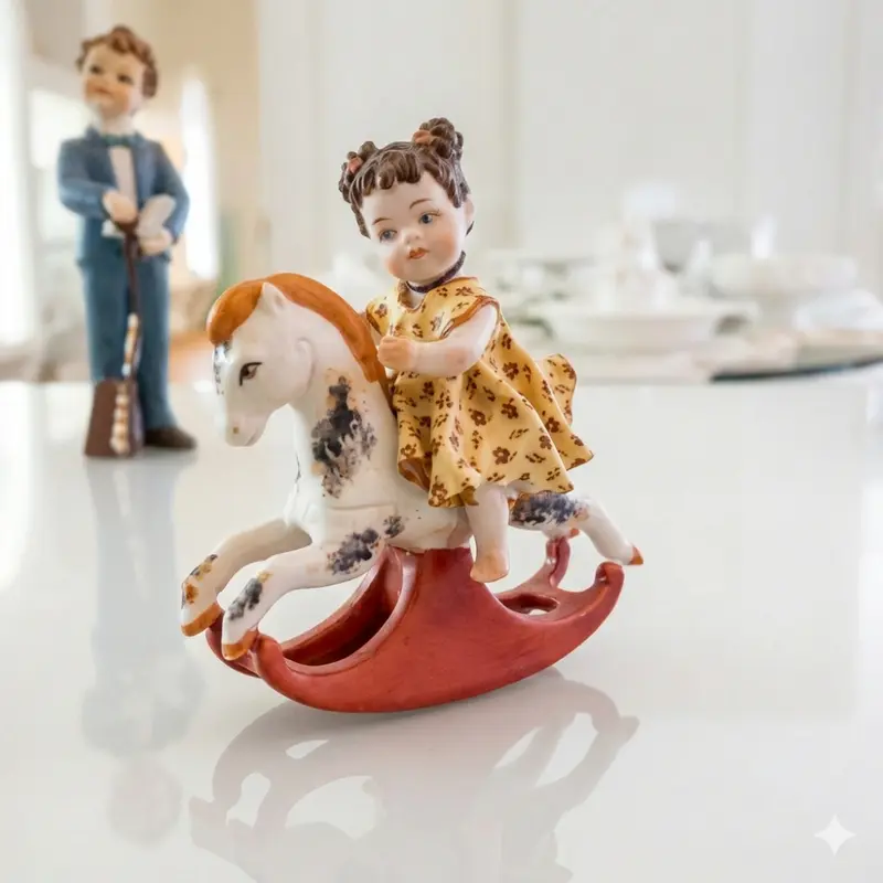 Sibania Statuina Cavalluccio F Ceramica Biscuit 11x11 cm