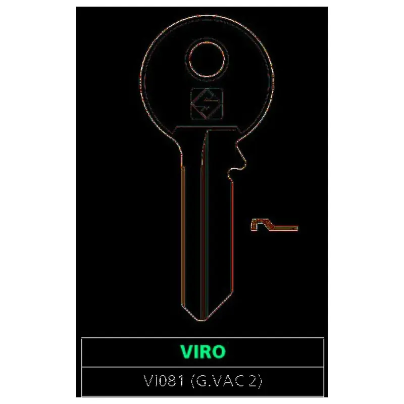 Silca Chiave Asc Vi081 (G. Vac 2) Viro - 20 Pz