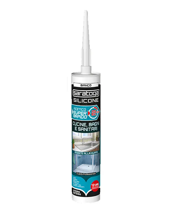 Silicone ACETICO SUPER RAPIDO Bianco ml 280 - Saratoga