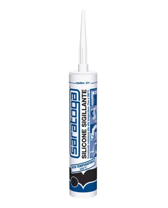 Silicone Sigillante Alte Temperature Nero NPBN ml 280 - Saratoga