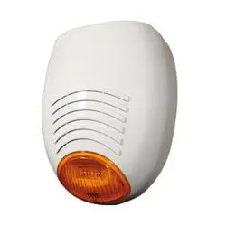 Sirena Esterno AMC SR136 Autoalimentata 100dB con Batteria 2Ah e Lampeggiante
