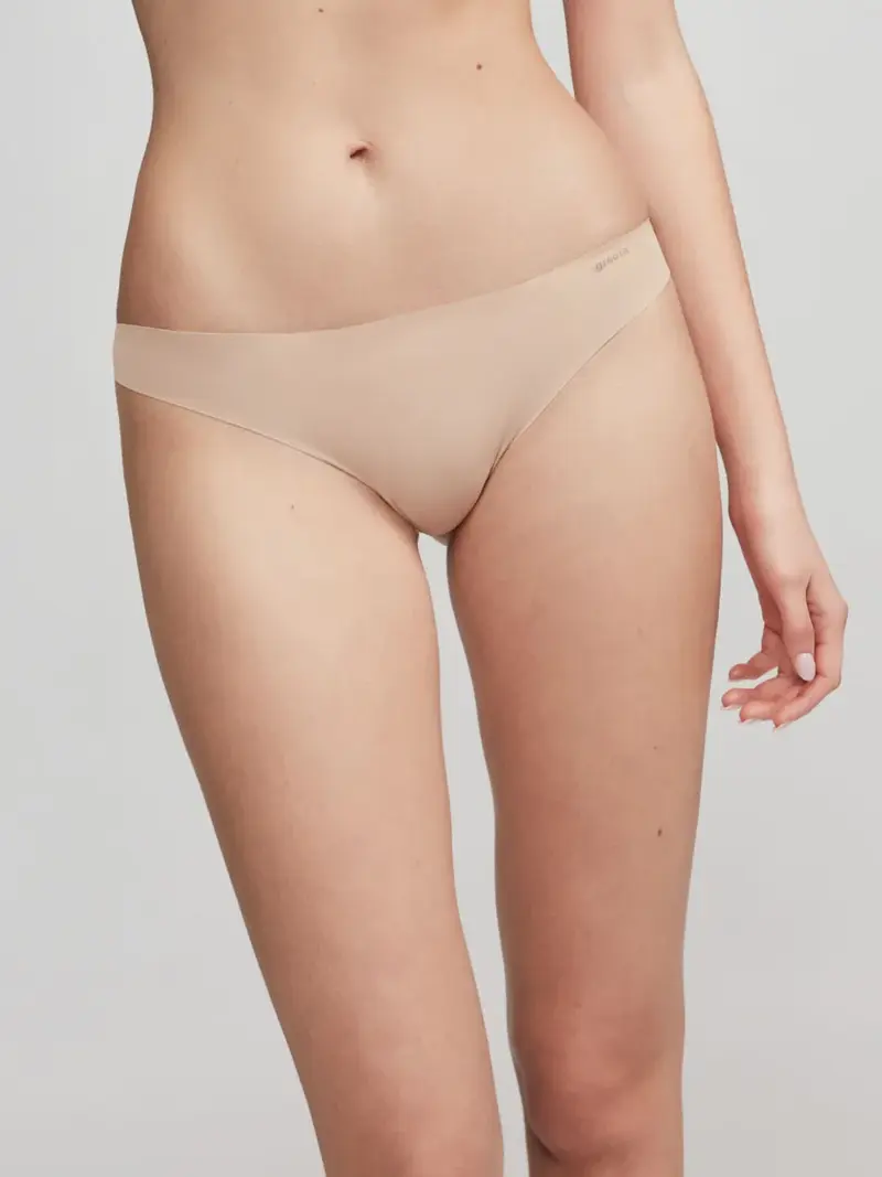 Slip brasiliana in microfibra con pizzo sul retro - 1/0226