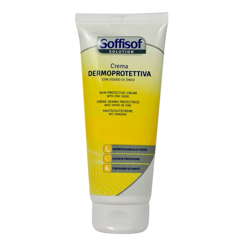 SOFFISOF CREMA CORPO DERMO PROTETTIVA "PROTEZIONE PER INCONTINENZA" CON OSSIDO DI ZINCO TUBO 200 ML