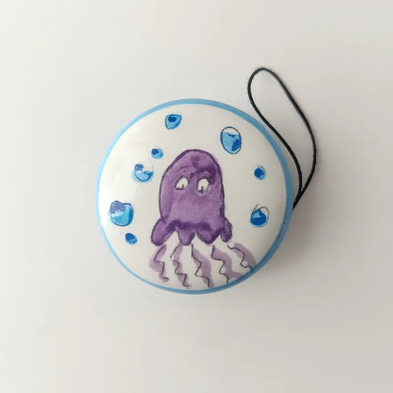 Spago Di Terra Yo-Yo Fantasia Seppia Ceramica Ø7x3,5 cm Made in Italy