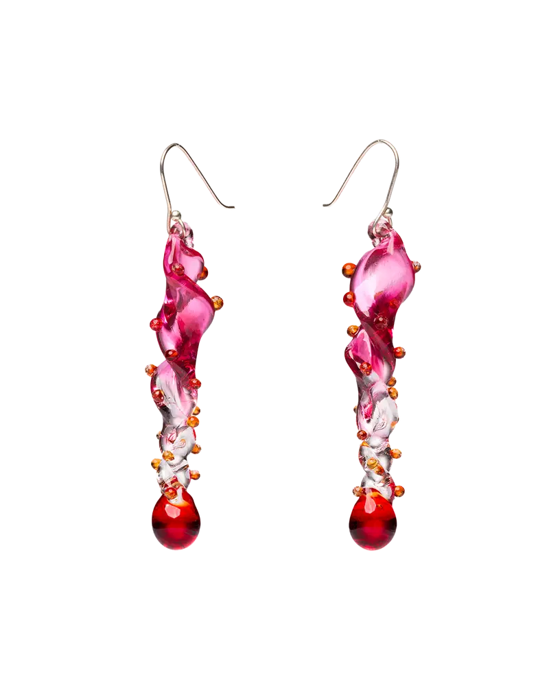 Spin  Murano glass earrings