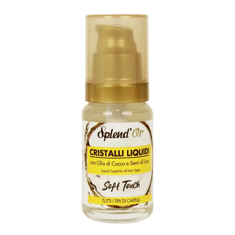 SPLENDOR CRISTALLI LIQUIDI RISTRUTTURANTE ILLUMINANTE SEMI DI LINO E OLIO DI COCCO 50 ML