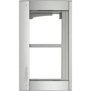 Supporto con Cornice BTicino Terraneo 350221 - 2 Moduli Sfera Allmetal