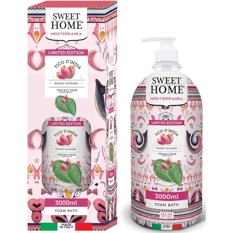 SWEET HOME COLLEZIONE MEDITERRANEA BAGNOSCHIUMA FICO D'INDIA 3 LT
