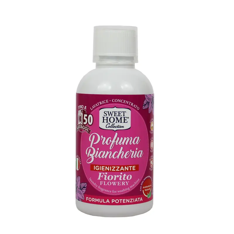 SWEET HOME PROFUMA BIANCHERIA CONCENTRATO PER LAVATRICE ANTIBATTERICO FIORITO 50 LAVAGGI 250 ML