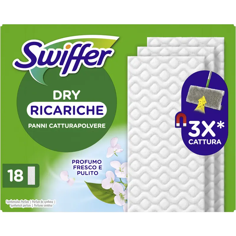 SWIFFER DRY CATTURAPOLVERE 18 PANNI