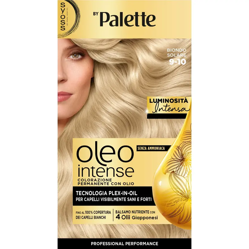 SYOSS by PALETTE OLEO INTENSE SENZA AMMONIACA COLORAZIONE PERMANENTE CON OLIO 9-10 BIONDO SOLARE