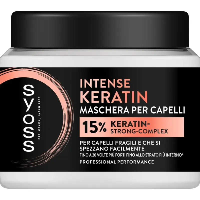 SYOSS MASCHERA INTENSE KERATIN PER CAPELLI FRAGILI 400 ML