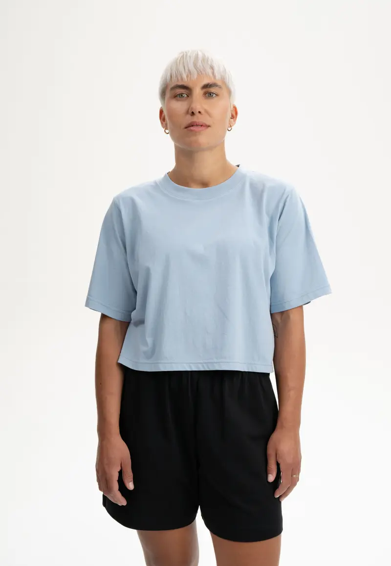 T-shirt crop in 100% Cotone Biologico