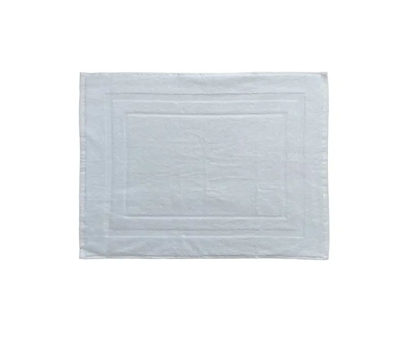 Tappetino Doccia Bagno soffice morbido assorbente resistente 100% cotone BIANCO