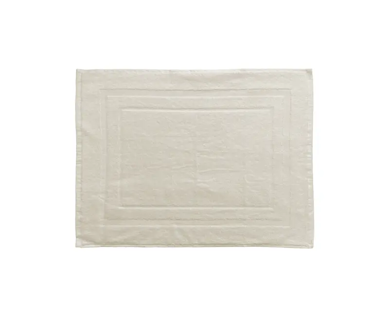 Tappetino Doccia Bagno soffice morbido assorbente resistente 100% cotone PANNA