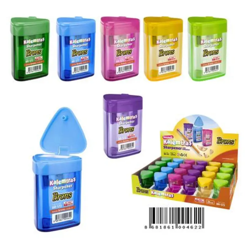 Temperamatite Triangolare 2 Fori In Plastica Con S X24
