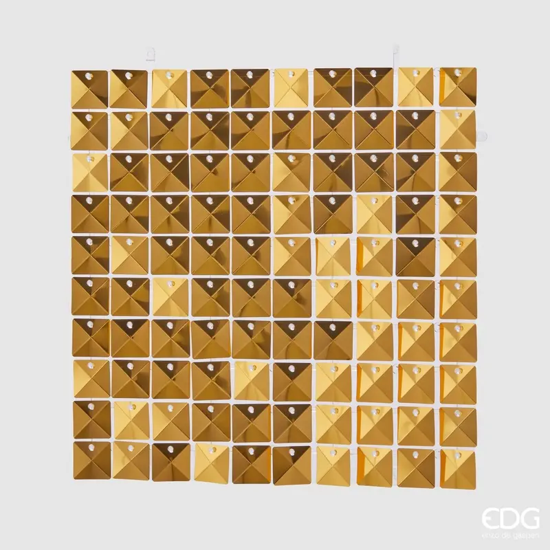 Tenda pannello glitter quadrata colore light Oro | Rohome