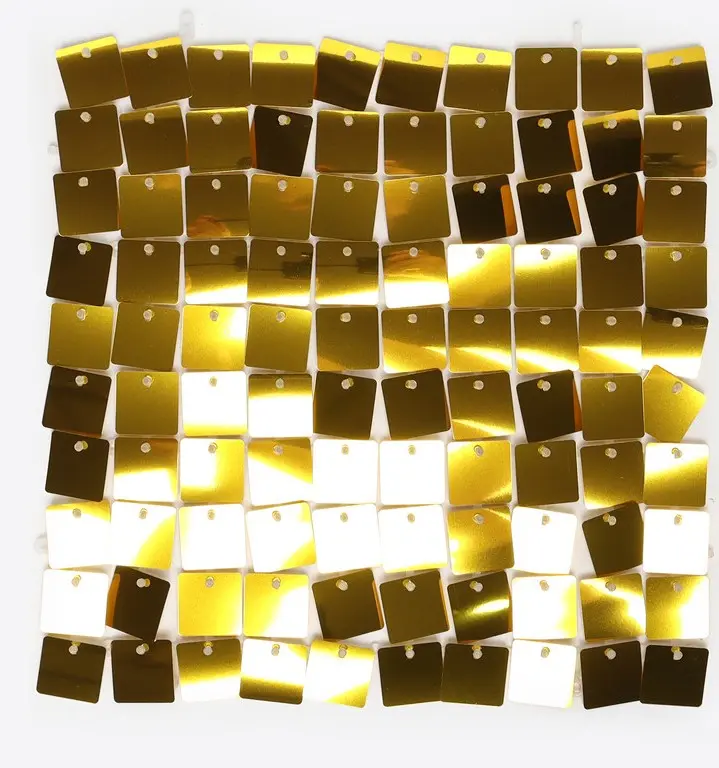 Tenda pannello glitter quadrata colore Oro lucido | Rohome