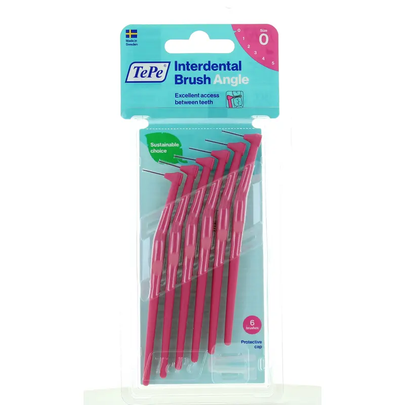 TEPE SCOVOLINO ANGLE PINK ISO SIZE 0 mm0,4 BLISTER 6 PZ