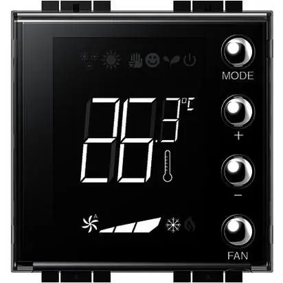 Termostato BTicino LN4691 Livinglight - Display LCD Retroilluminato Incasso 2 Moduli