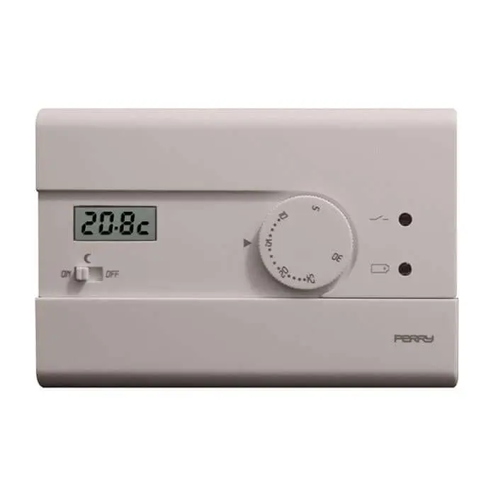 Termostato Elettronico Perry TE400/B – Display LCD Risparmio Energetico Professionale
