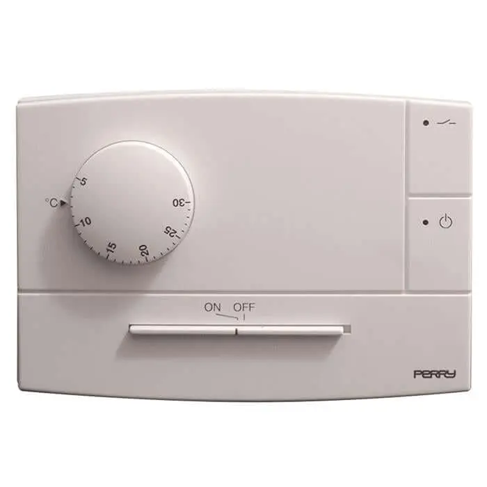 Termostato Elettronico Perry TE501B – Parete ON/OFF Bianco