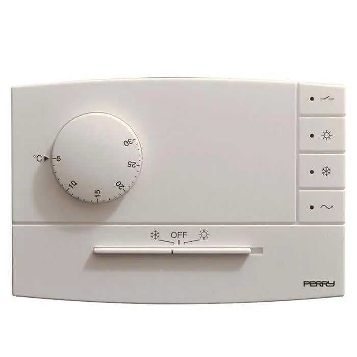 Termostato Elettronico Perry TE503B – Da Parete Bianco Serie Zefiro