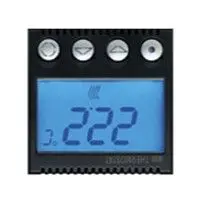 Termostato Settimanale AVE 445ABTM03C Serie Tekla - Display Retroilluminato 2 Moduli Antracite
