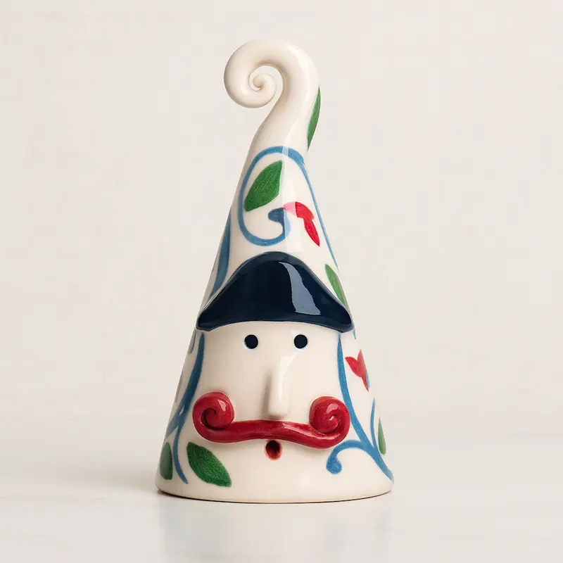 Terre di Scirocco Campana Il Gendarme Ceramica Le Guarattelle H 15 cm
