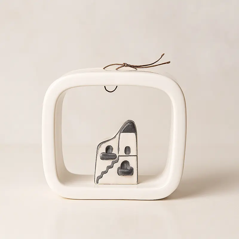 Terre di Scirocco Casetta Video Ceramica Artistica 10,5 cm