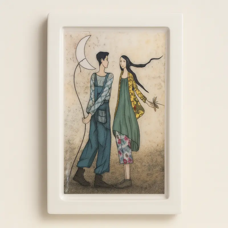 Terre di Scirocco Quadretto New Love Ceramica 17x24 cm
