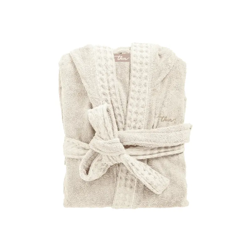 Thun - Accappatoio in spugna Iconic Elegance crema s/m | Rohome