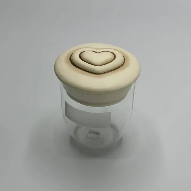 Thun - Barattolo con coperchio in ceramica cuore | Rohome