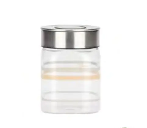 Thun - Barattolo in vetro con sottovuoto acciao pure elegance medio| Rohome