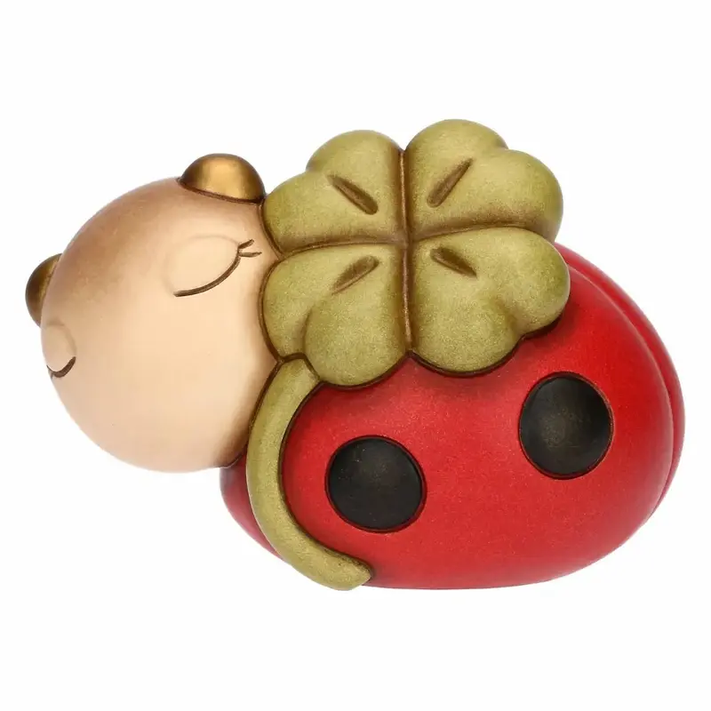 Thun - Coccinelle Ella media con quadrifoglio in ceramica | Rohome