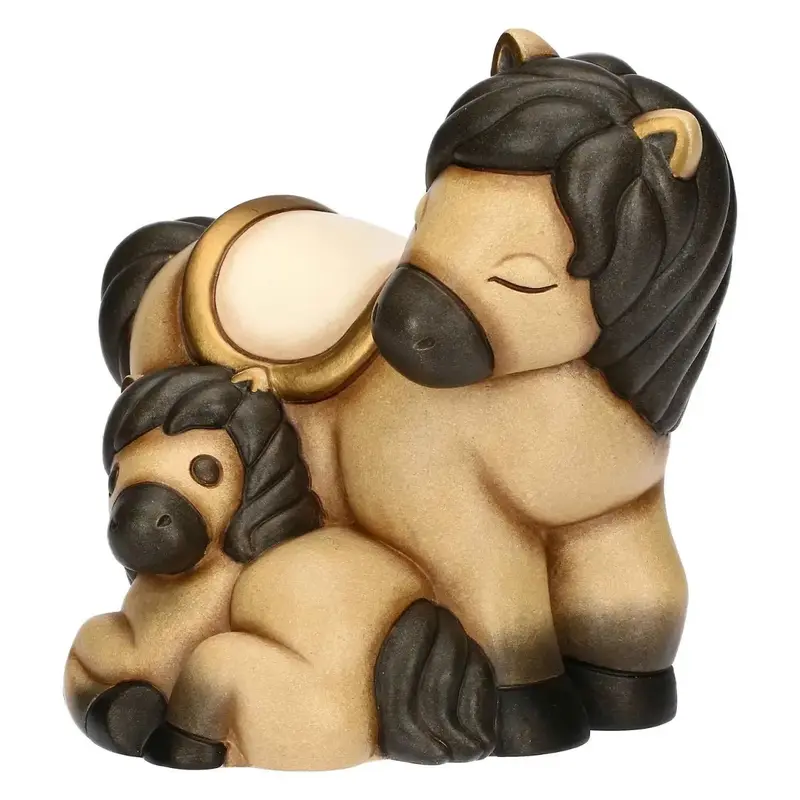 Thun - Coppia cavallo Isabella in ceramica | Rohome