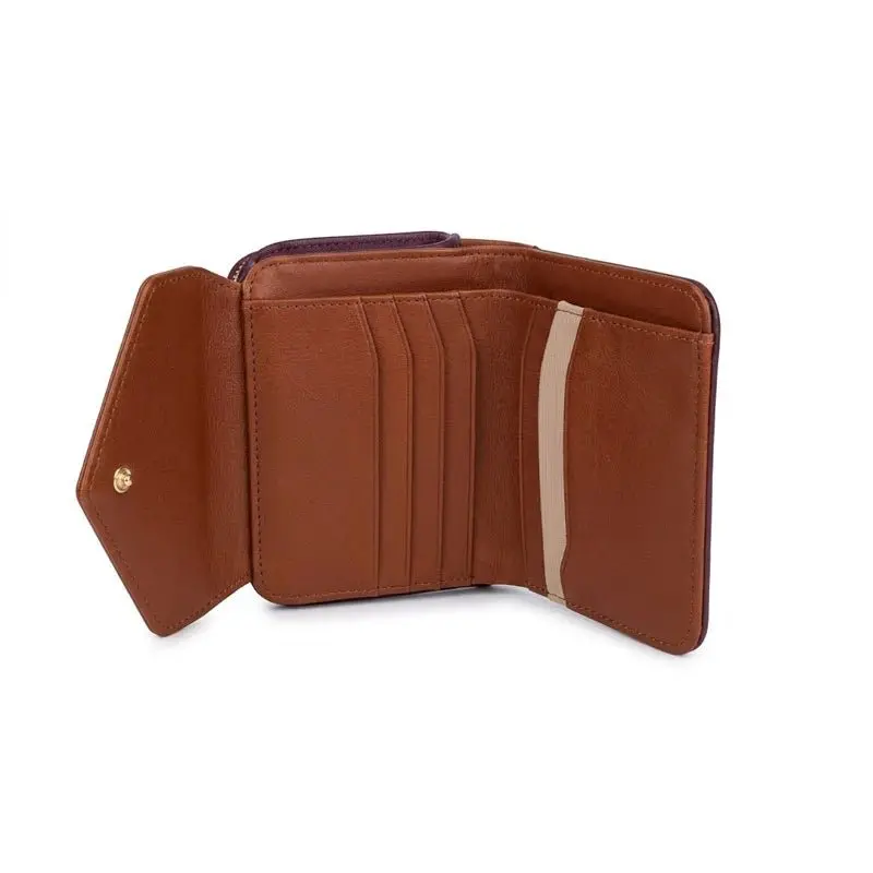 Thun -Portafoglio con patta, viola/marrone | Rohome