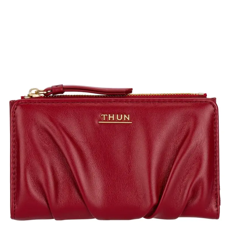 Thun – Portafoglio con pieghe colore ciliegia | Rohome