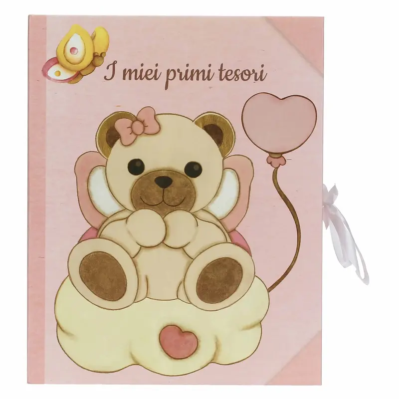 Thun - Scatola dei ricordi rosa con teddy | Rohome