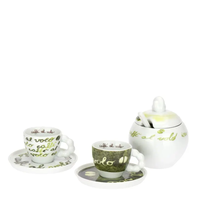 Thun - Set 2 tazzine espresso e zuccheriera linea caffe al volo | Rohome