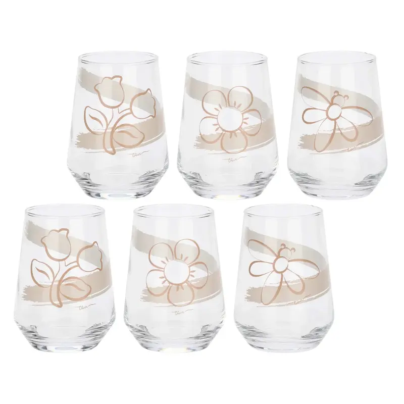Thun - Set 6 bicchieri in vetro linea Thun Elegance | Rohome