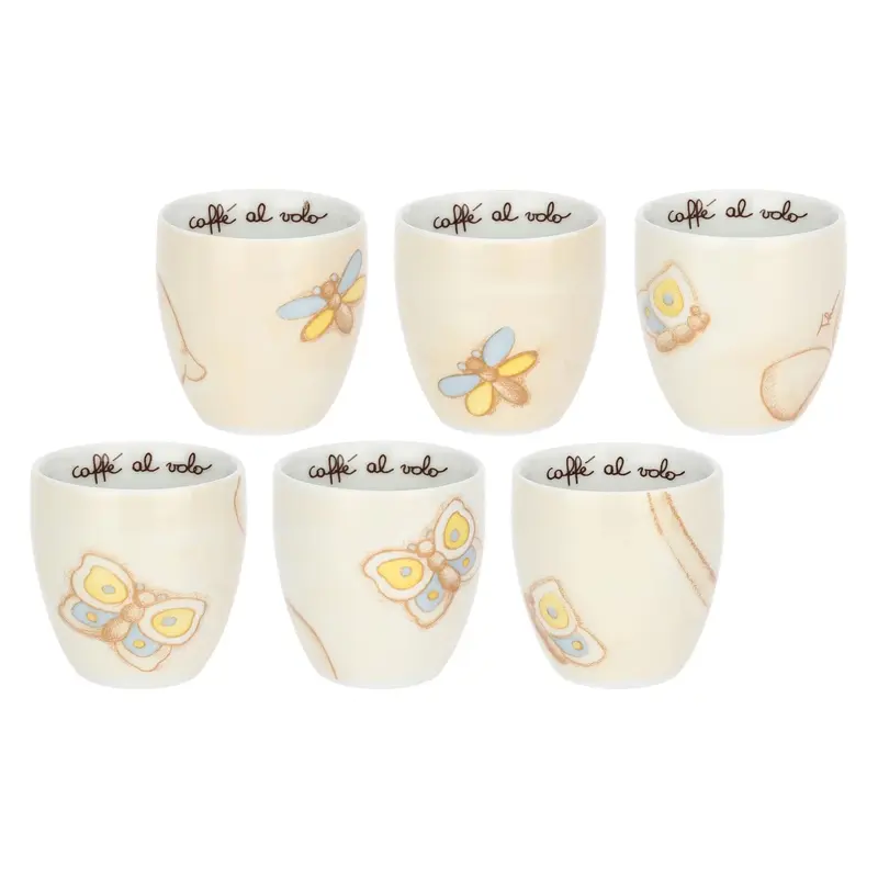 Thun - Set 6 caffeini in porcellana elegance | Rohome