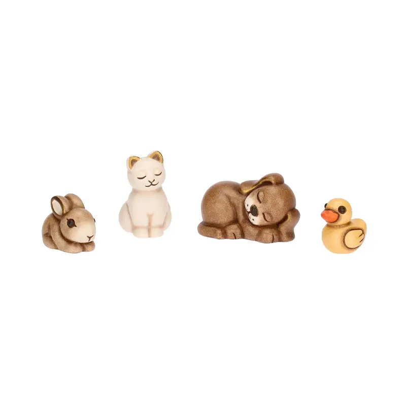 Thun - Set animali dell'aria in ceramica Presepe | rohome