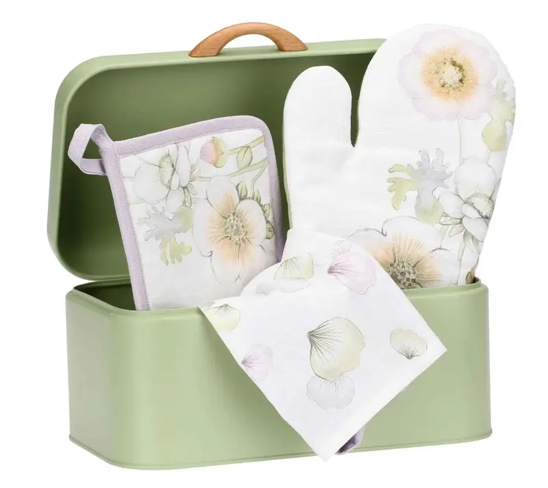 Thun -  Set presina, guanto, grembiule e porta pane Bloom | Rohome