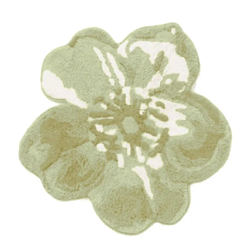Thun - Tappeto a forma di fiore bloom verde | Rohome