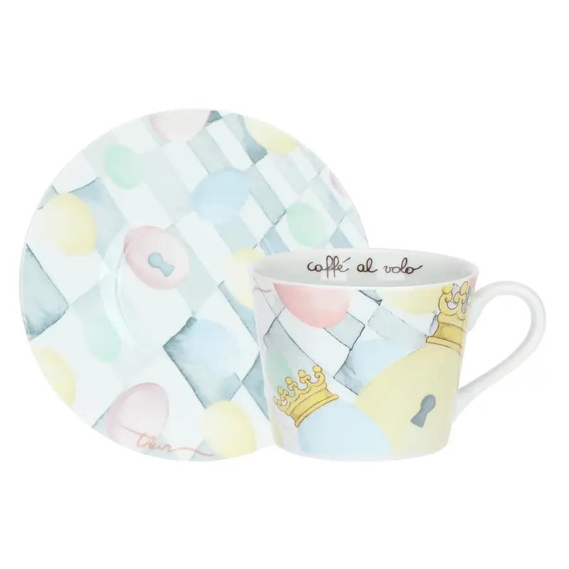 Thun - Tazza colazione con piattino in porcellana Incanto  | Rohome