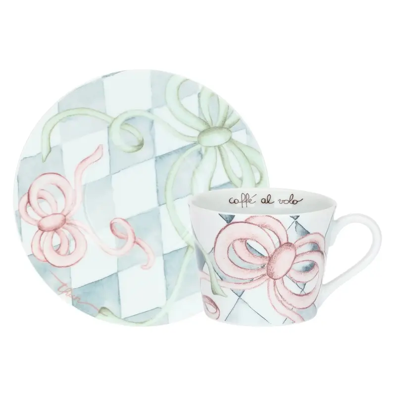 Thun - Tazza colazione con piattino in porcellana Incanto  | Rohome