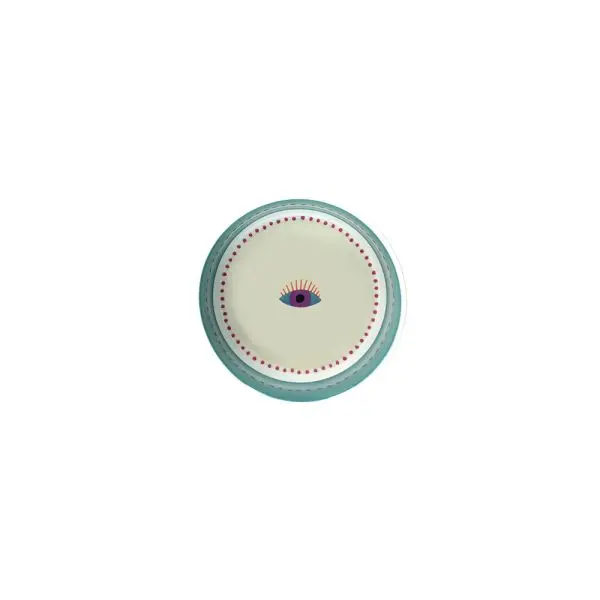 Tognana - coppetta in porcellana con occhio disegnato d.13cm.